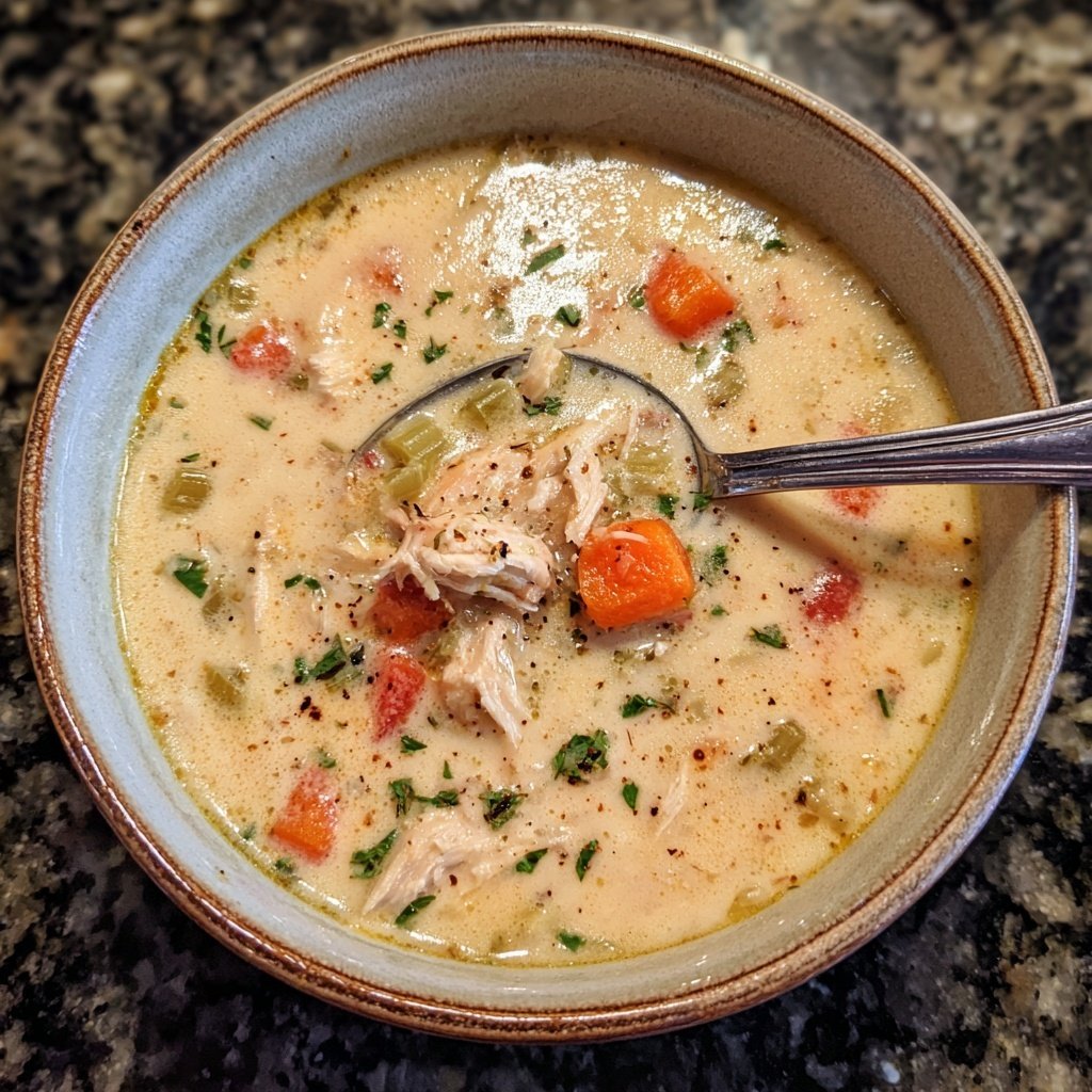 Creamy Chicken And Vegetable Soup