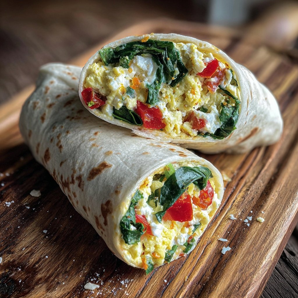 High Protein Egg White Dinner Wrap