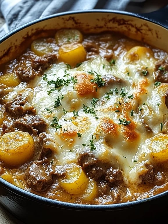Creamy One-Pot Beef and Potato Casserole