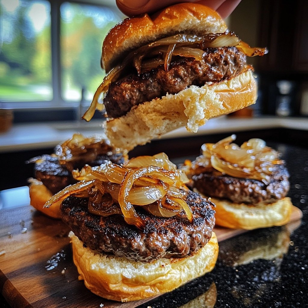Sliders with Caramelized Onions