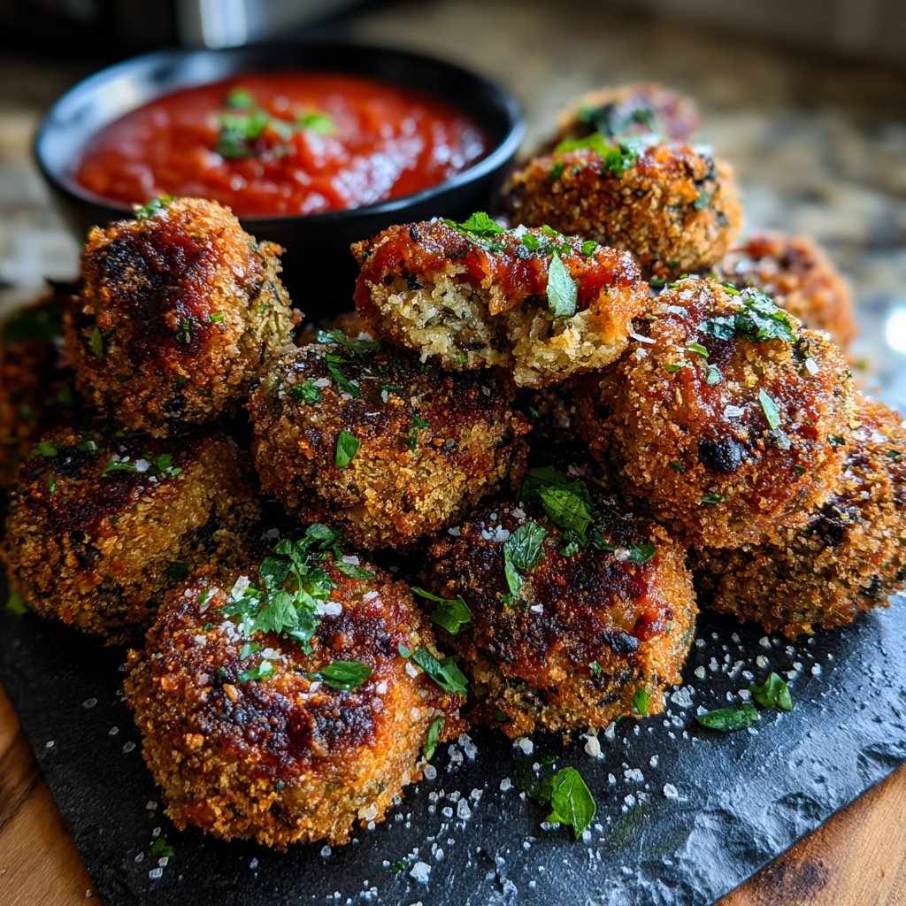 Crispy Eggplant Veggie Bites