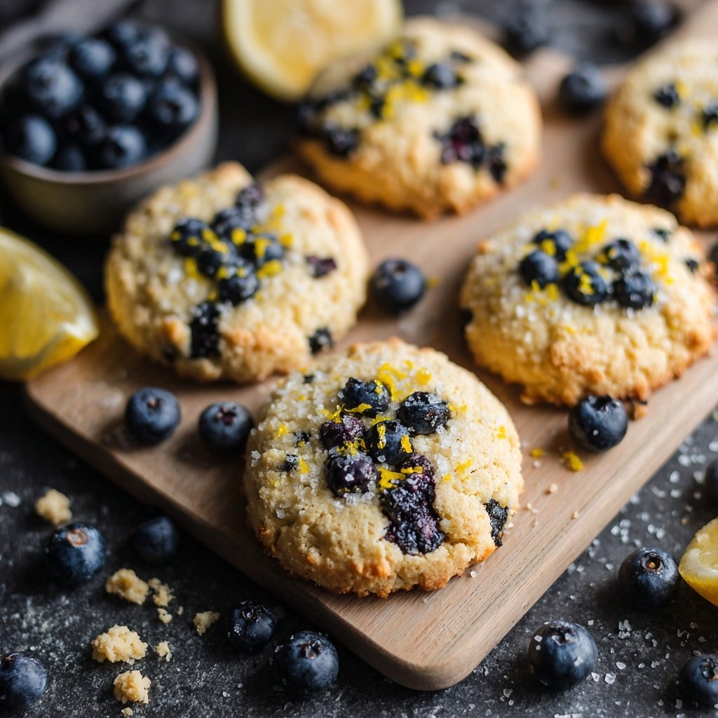 Spring Lemon Blueberry Cookies