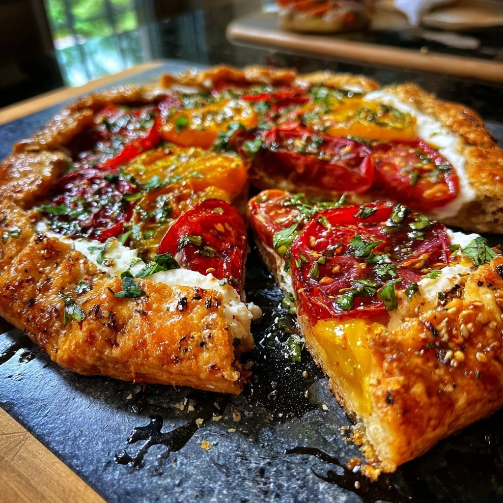 Tomato Galette with Whipped Ricotta