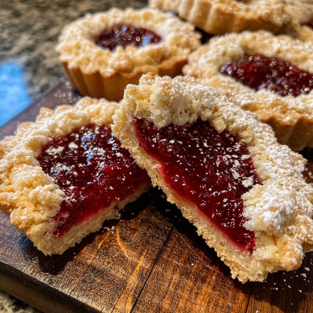 Raspberry Linzer Tarts