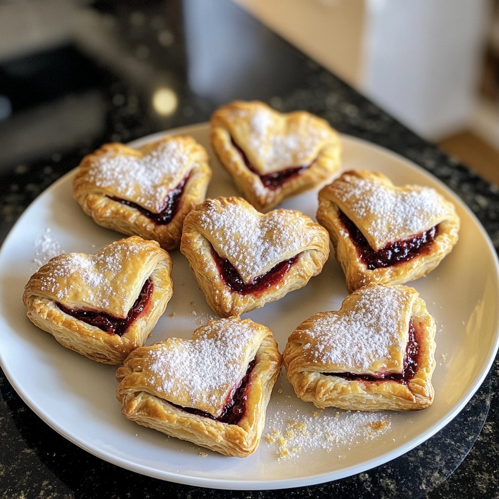 Valentines Snacks Mini Puff Pastries