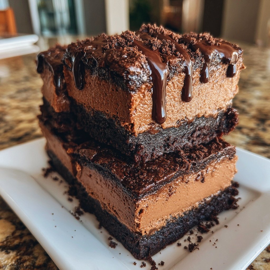 Chocolate Mousse Brownies: Creamy Layers With Decadent Flavor - Emma's Cake Studio