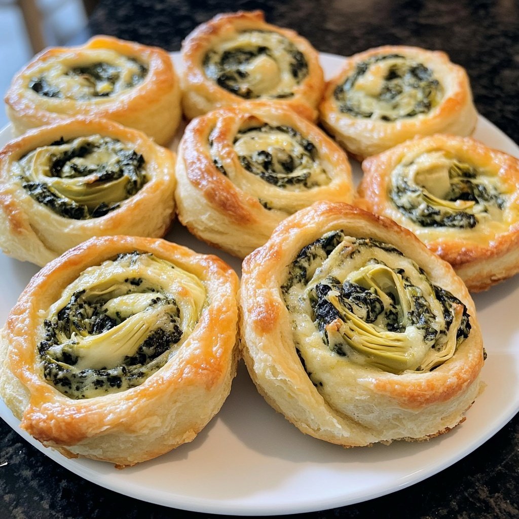 Spinach Artichoke Swirls