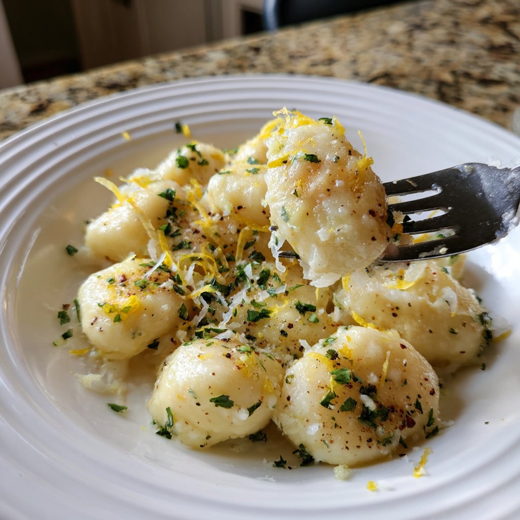 Ricotta and Lemon Gnocchi for Two