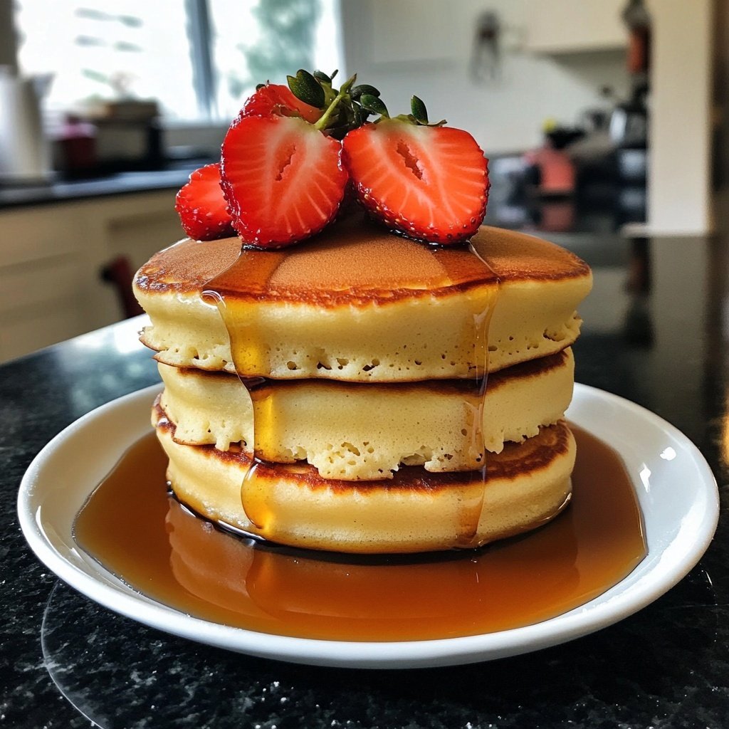 Fluffy Japanese Soufflé Pancakes