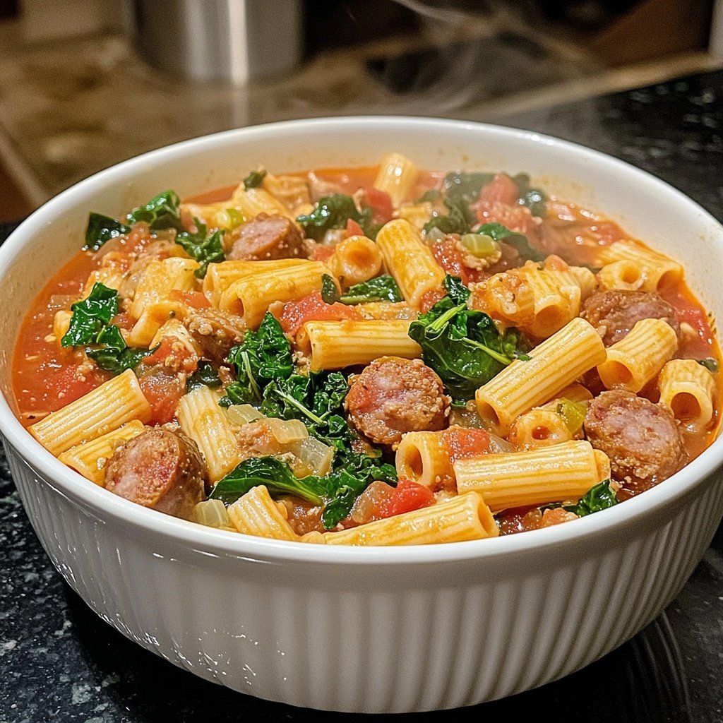 Italian Sausage Pasta Soup