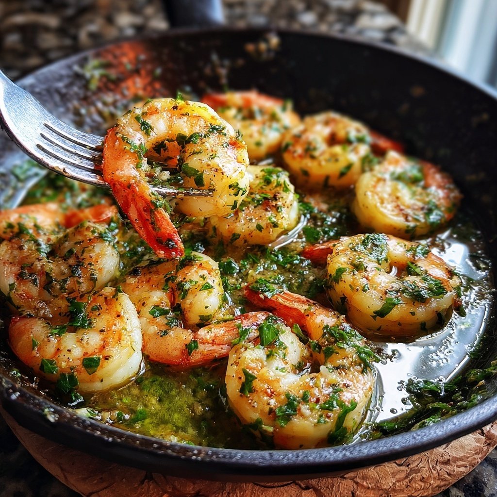 Lemon Garlic Shrimp Skillet